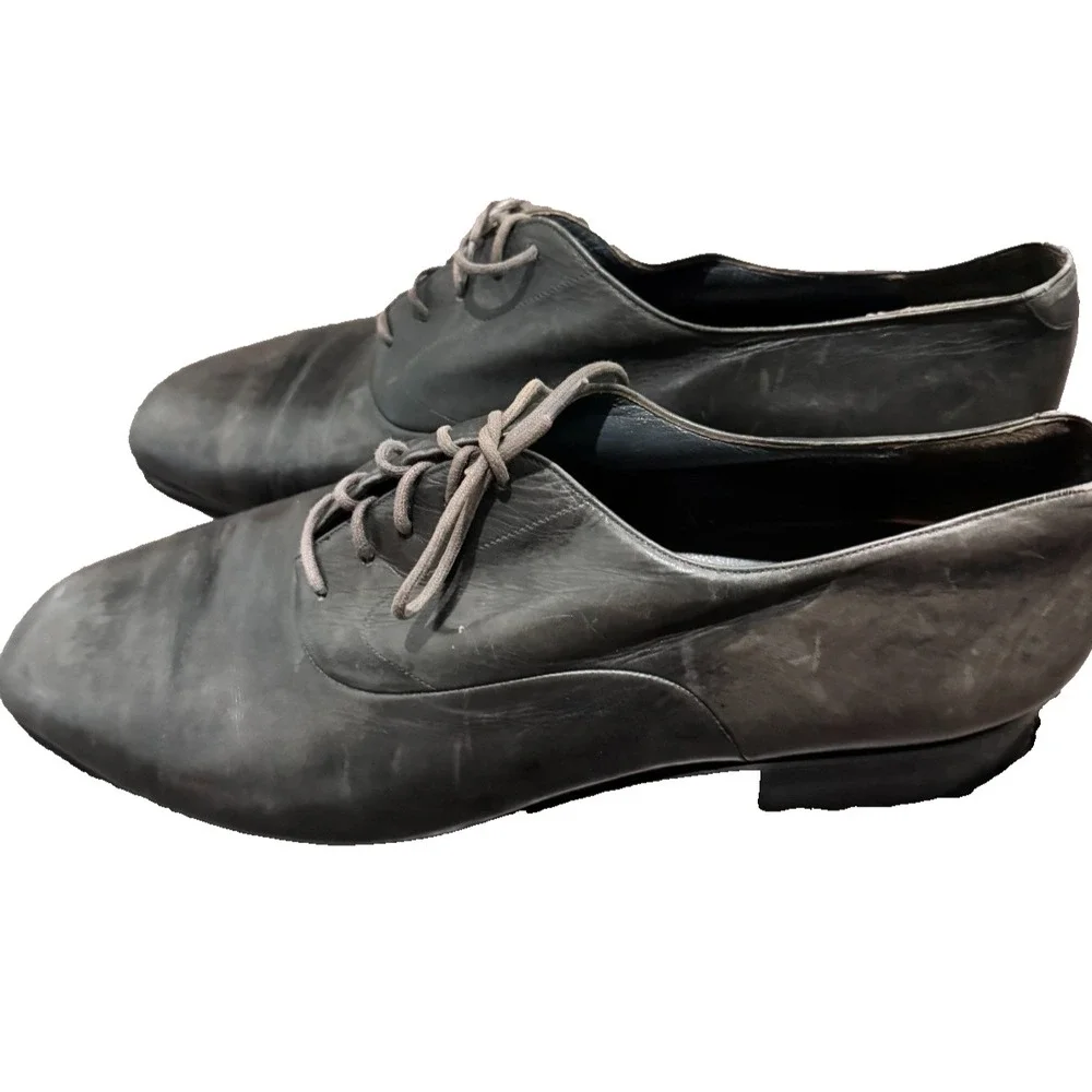 Bruno Magli  Leather shoes 12M dark gray Maioco Cap Toe Oxford Shoes